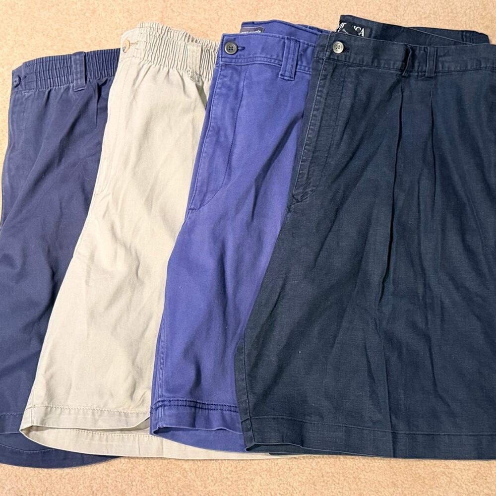 Men's Cargo & Chino Shorts Lot of 4 Size 42 44 Big Perry Ellis DXL St. John's